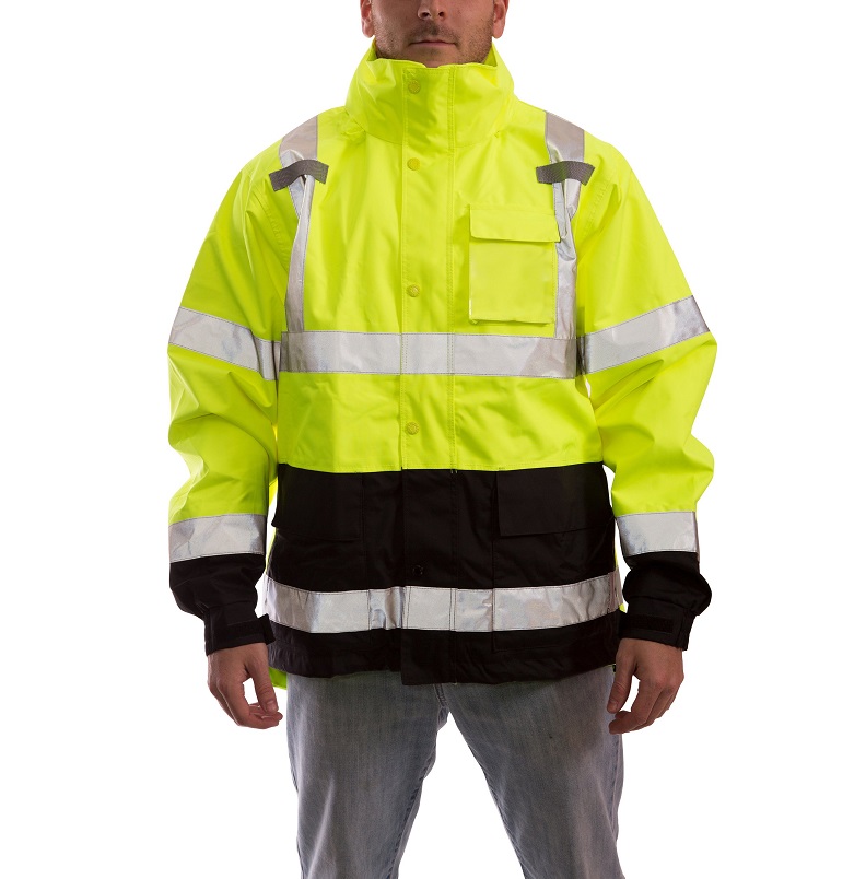Icon High Visibility Jacket in Flourescent Yellow-Green